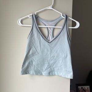 Nike Light Blue and Black Tank Top CS